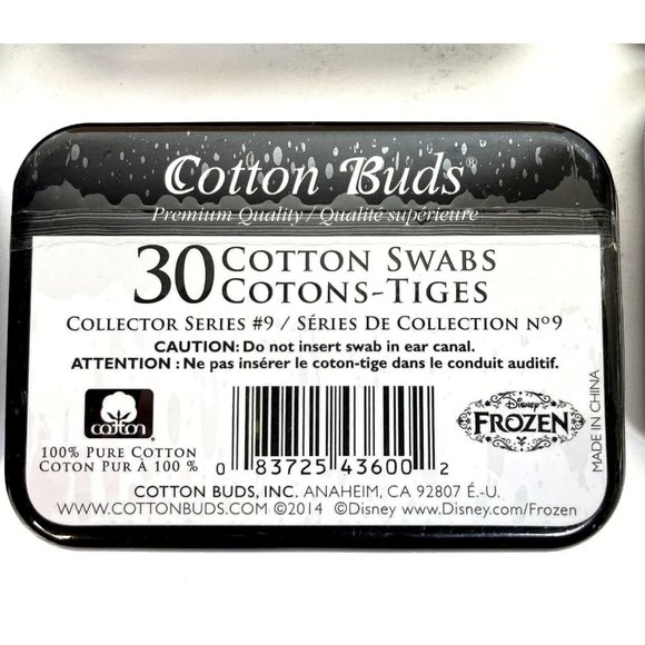 Disney Minnie Mouse Olaf Elsa & Ana Cotton Swabs Travel Tin Lot of 12 new - Picture 13 of 14